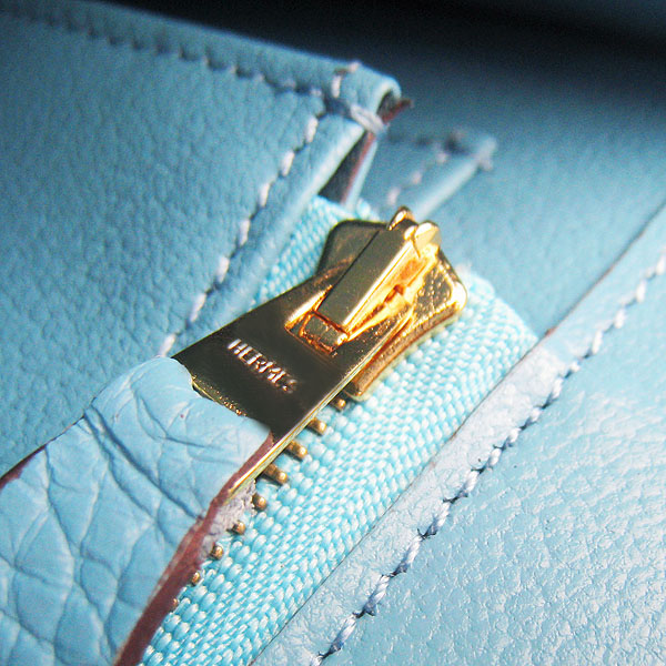 7A Hermes Oxhide Leather Message Bag Blue H017 - Click Image to Close